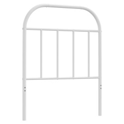 vidaXL Kopfteil Metall Weiß 75 cm