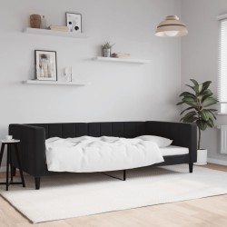 vidaXL Tagesbett Schwarz 100x200 cm Samt