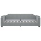 vidaXL Tagesbett Hellgrau 90x190 cm Stoff vidaXL Tagesbett Hellgrau 90x190 cm Stoff