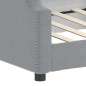 vidaXL Tagesbett Hellgrau 90x190 cm Stoff vidaXL Tagesbett Hellgrau 90x190 cm Stoff