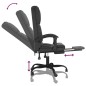 Bürostuhl mit Massagefunktion Schwarz Kunstleder Bürostuhl mit Massagefunktion Schwarz Kunstleder