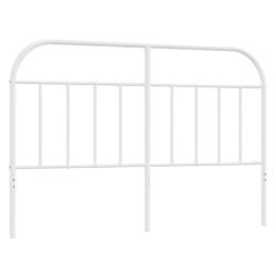 vidaXL Kopfteil Metall Weiß 150 cm