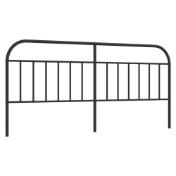 vidaXL Kopfteil Metall Schwarz 193 cm