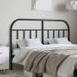 vidaXL Kopfteil Metall Schwarz 135 cm
