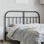 vidaXL Kopfteil Metall Schwarz 135 cm