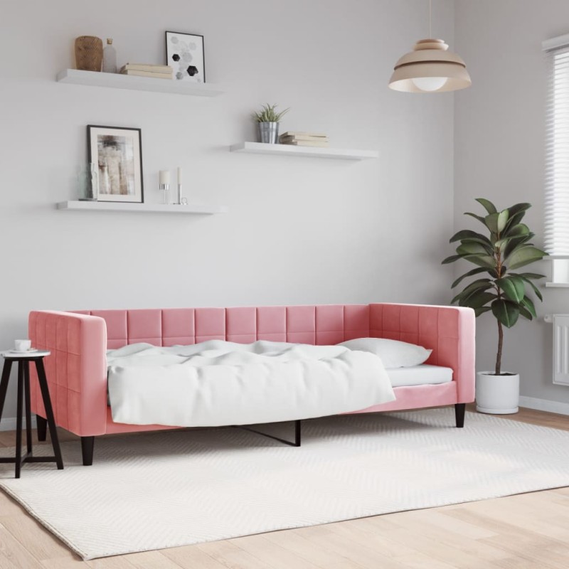 vidaXL Tagesbett Rosa 80x200 cm Samt vidaXL Tagesbett Rosa 80x200 cm Samt