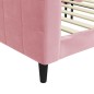 vidaXL Tagesbett Rosa 80x200 cm Samt vidaXL Tagesbett Rosa 80x200 cm Samt