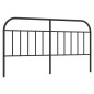 vidaXL Kopfteil Metall Schwarz 180 cm