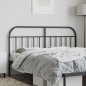 vidaXL Kopfteil Metall Schwarz 180 cm
