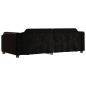 vidaXL Tagesbett Schwarz 80x200 cm Stoff vidaXL Tagesbett Schwarz 80x200 cm Stoff