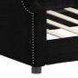 vidaXL Tagesbett Schwarz 80x200 cm Stoff vidaXL Tagesbett Schwarz 80x200 cm Stoff