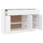 vidaXL Sideboard ALTA Weiß 112x35x73 cm Massivholz Kiefer vidaXL Sideboard ALTA Weiß 112x35x73 cm Massivholz Kiefer
