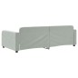 vidaXL Tagesbett Hellgrau 100x200 cm Samt vidaXL Tagesbett Hellgrau 100x200 cm Samt
