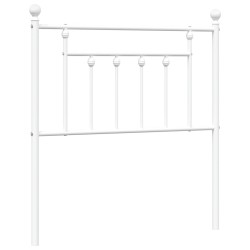 vidaXL Kopfteil Metall Weiß 80 cm