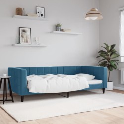 vidaXL Tagesbett Blau 90x200 cm Samt