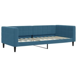 vidaXL Tagesbett Blau 90x200 cm Samt