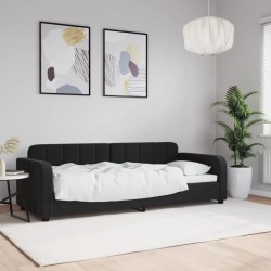 vidaXL Tagesbett Schwarz 80x200 cm Samt