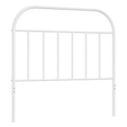 vidaXL Kopfteil Metall Weiß 100 cm