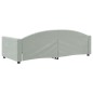 vidaXL Tagesbett Hellgrau 90x200 cm Samt vidaXL Tagesbett Hellgrau 90x200 cm Samt
