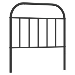 vidaXL Kopfteil Metall Schwarz 90 cm