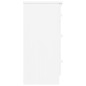 vidaXL Kommode ALTA Weiß 112x35x73 cm Massivholz Kiefer vidaXL Kommode ALTA Weiß 112x35x73 cm Massivholz Kiefer