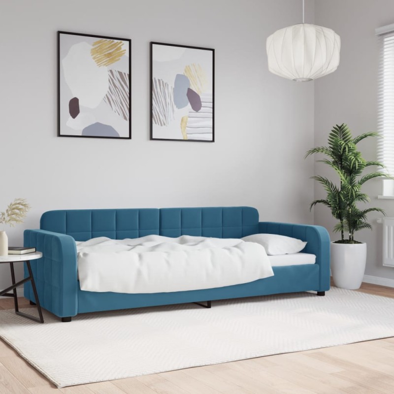 vidaXL Tagesbett Blau 80x200 cm Samt vidaXL Tagesbett Blau 80x200 cm Samt