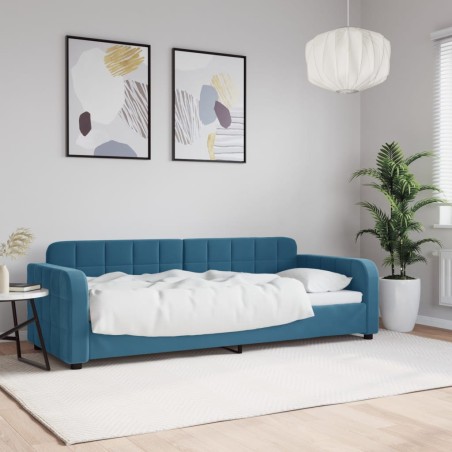 vidaXL Tagesbett Blau 80x200 cm Samt