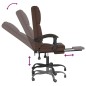Bürostuhl mit Massagefunktion Braun Kunstleder Bürostuhl mit Massagefunktion Braun Kunstleder