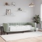 vidaXL Tagesbett Hellgrau 90x190 cm Samt vidaXL Tagesbett Hellgrau 90x190 cm Samt