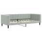 vidaXL Tagesbett Hellgrau 90x190 cm Samt vidaXL Tagesbett Hellgrau 90x190 cm Samt