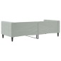 vidaXL Tagesbett Hellgrau 90x190 cm Samt vidaXL Tagesbett Hellgrau 90x190 cm Samt