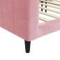 vidaXL Tagesbett Rosa 90x200 cm Samt vidaXL Tagesbett Rosa 90x200 cm Samt