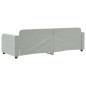 vidaXL Tagesbett Hellgrau 80x200 cm Samt vidaXL Tagesbett Hellgrau 80x200 cm Samt