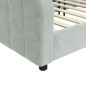 vidaXL Tagesbett Hellgrau 80x200 cm Samt vidaXL Tagesbett Hellgrau 80x200 cm Samt