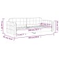vidaXL Tagesbett Hellgrau 80x200 cm Samt vidaXL Tagesbett Hellgrau 80x200 cm Samt