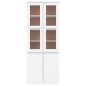 vidaXL Vitrinenschrank ALTA Weiß 77x35x186,5 cm Massivholz Kiefer vidaXL Vitrinenschrank ALTA Weiß 77x35x186,5 cm Massivholz Kiefer