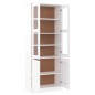 vidaXL Vitrinenschrank ALTA Weiß 77x35x186,5 cm Massivholz Kiefer vidaXL Vitrinenschrank ALTA Weiß 77x35x186,5 cm Massivholz Kiefer