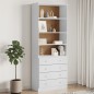 vidaXL Bücherregal mit Schubladen ALTA Weiß 77x35x186,5 cm Kiefernholz vidaXL Bücherregal mit Schubladen ALTA Weiß 77x35x186,5 cm Kiefernholz