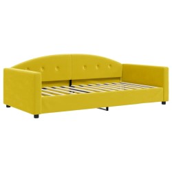 vidaXL Tagesbett Gelb 100x200 cm Samt