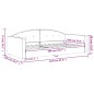 vidaXL Tagesbett Gelb 100x200 cm Samt vidaXL Tagesbett Gelb 100x200 cm Samt