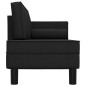 vidaXL Chaiselongue mit Kissen und Nackenrolle Schwarz Stoff vidaXL Chaiselongue mit Kissen und Nackenrolle Schwarz Stoff