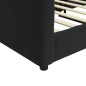 vidaXL Tagesbett Schwarz 90x200 cm Samt vidaXL Tagesbett Schwarz 90x200 cm Samt