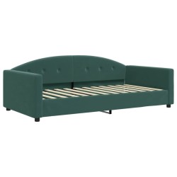 vidaXL Tagesbett Dunkelgrün 100x200 cm Samt