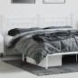 vidaXL Kopfteil Metall Weiß 200 cm
