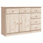vidaXL Sideboard ALTA 112x35x73 cm Massivholz Kiefer vidaXL Sideboard ALTA 112x35x73 cm Massivholz Kiefer