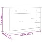 vidaXL Sideboard ALTA 112x35x73 cm Massivholz Kiefer vidaXL Sideboard ALTA 112x35x73 cm Massivholz Kiefer