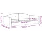 vidaXL Tagesbett Blau 90x200 cm Samt vidaXL Tagesbett Blau 90x200 cm Samt