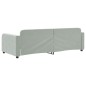 vidaXL Tagesbett Hellgrau 90x200 cm Samt vidaXL Tagesbett Hellgrau 90x200 cm Samt