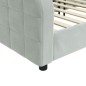 vidaXL Tagesbett Hellgrau 90x200 cm Samt vidaXL Tagesbett Hellgrau 90x200 cm Samt