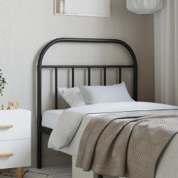 vidaXL Kopfteil Metall Schwarz 80 cm